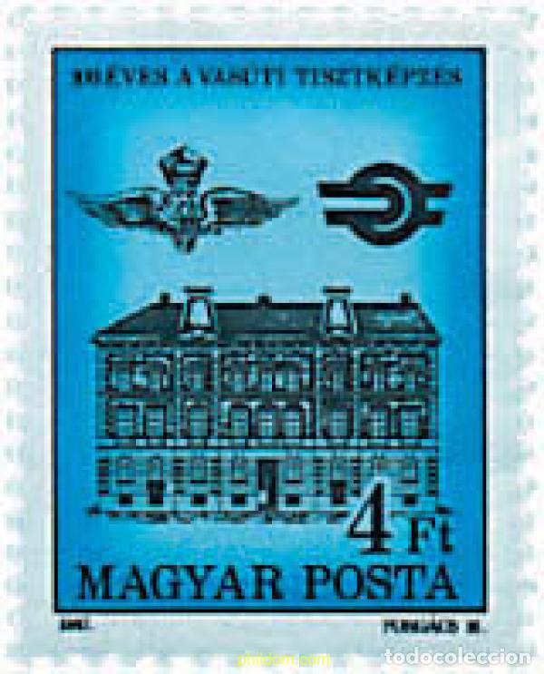 Timbres: 55217 MNH HUNGRIA 1987 CENTENARIO DEL INSTITUTO DE FORMACION DE AGENTES FERROVIARIOS
