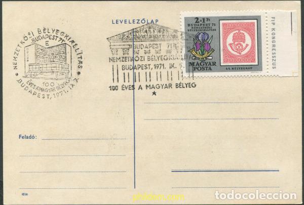Stamps: 677778 MNH HUNGRIA 1971 BUDAPEST 71. EXPOSICION FILATELICA INTERNACIONAL. CENTENARIO DEL SELLO HUNG