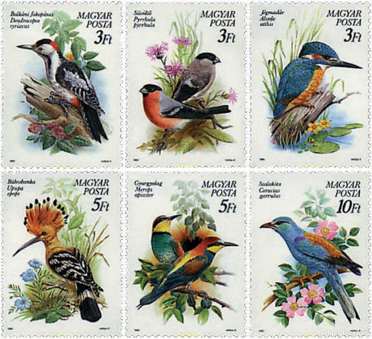 Stamps: 64323 MNH HUNGRIA 1990 FAUNA PROTEGIDA