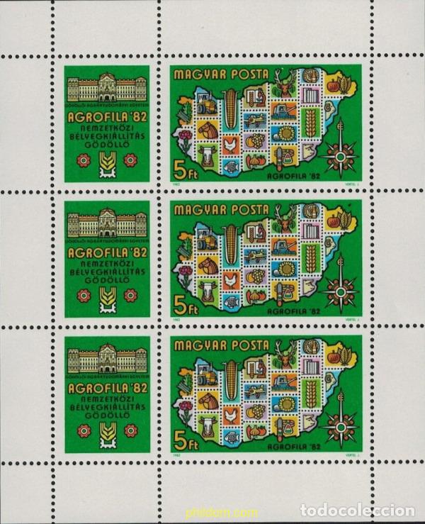 Sellos: 11286 MNH HUNGRIA 1982 AGROFILIA 82. EXPOSICION FILATELICA INTERNACIONAL