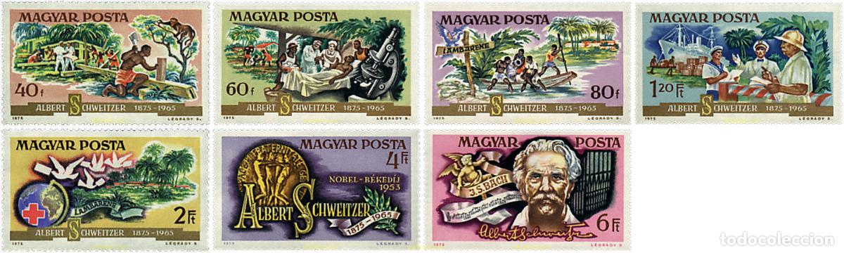 Sellos: 64113 MNH HUNGRIA 1975 CENTENARIO DEL NACIMIENTO DE ALBERT SCHWEITZER