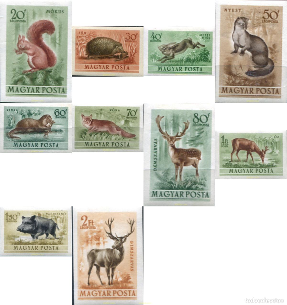 Sellos: 15485 HINGED HUNGRIA 1953 FAUNA