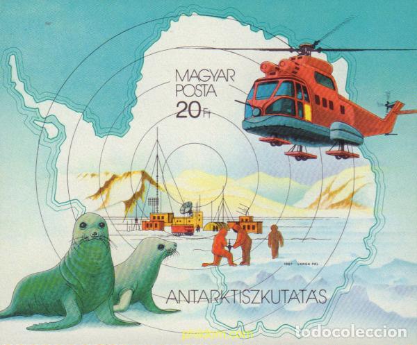 Sellos: 19686 MNH HUNGRIA 1987 75 ANIVERSARIO DE LA EXPLORACION DE LA ANTARTIDA