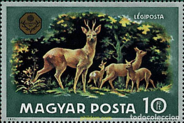 Sellos: 110851 MNH HUNGRIA 1971 EXPOSICION MUNDIAL DE LA CAZA