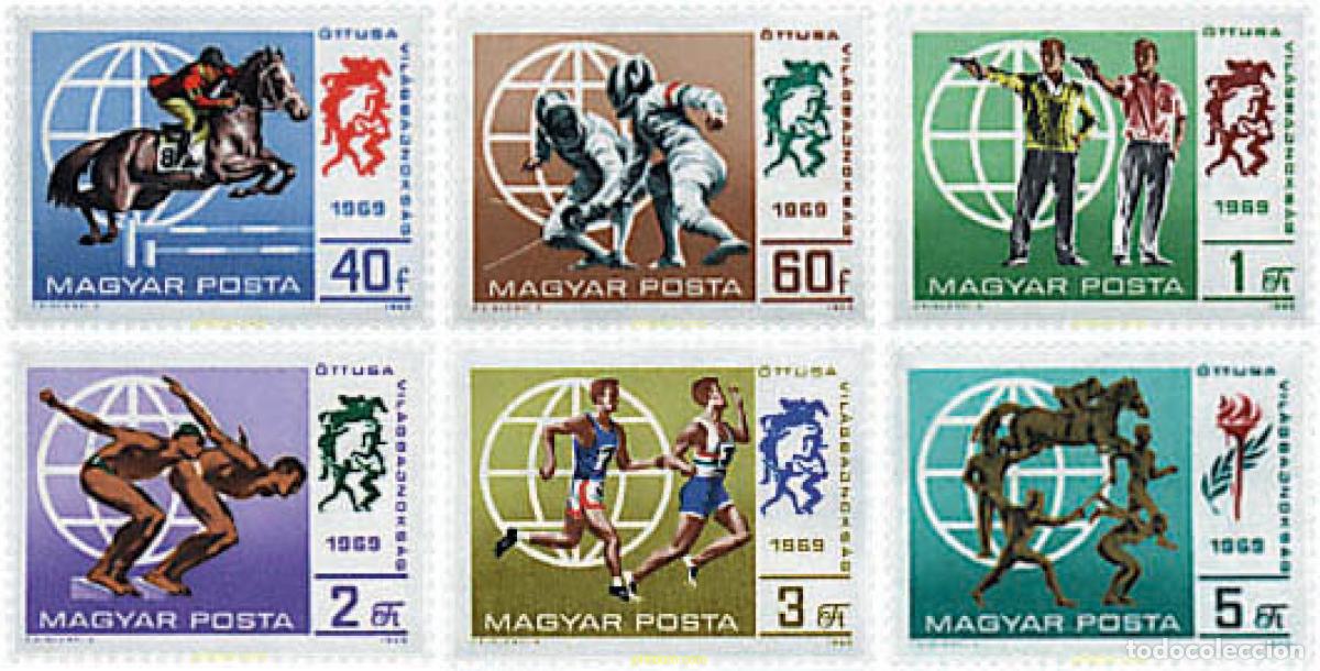 Sellos: 64057 MNH HUNGRIA 1969 PENTATHLON MODERNO