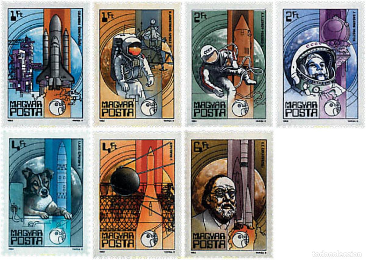 Sellos: 64184 MNH HUNGRIA 1982 25 A&Ntilde;OS DE NAVEGACION ESPACIAL