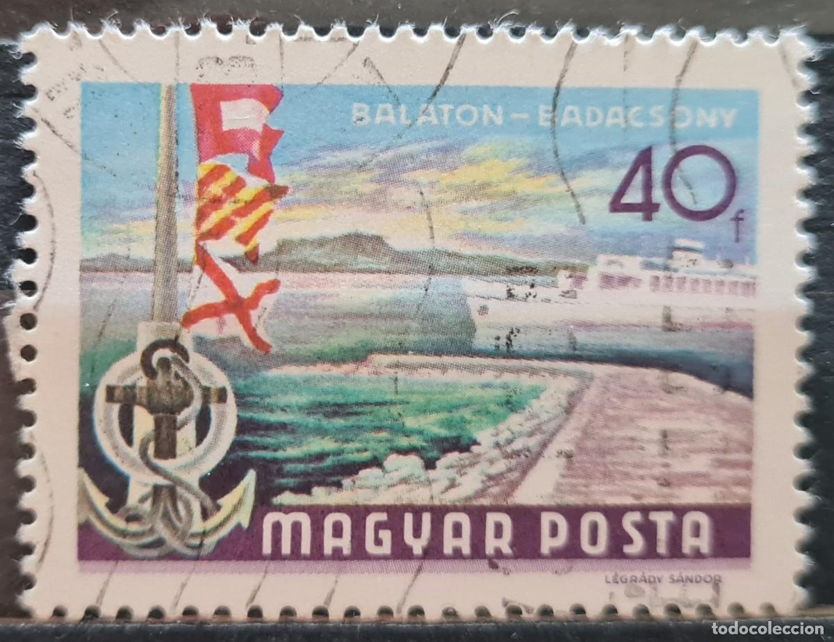 Stamps: Sello usado de Hungr&iacute;a 1968-69: Paisajes del lago Balaton