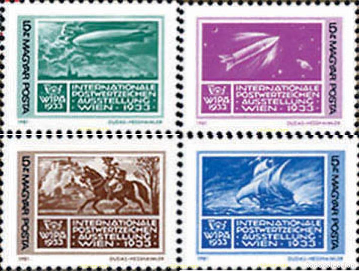 Sellos: 116434 MNH HUNGRIA 1981 WIPA 81. EXPOSICION INERNACIONAL DE FILATELIA.