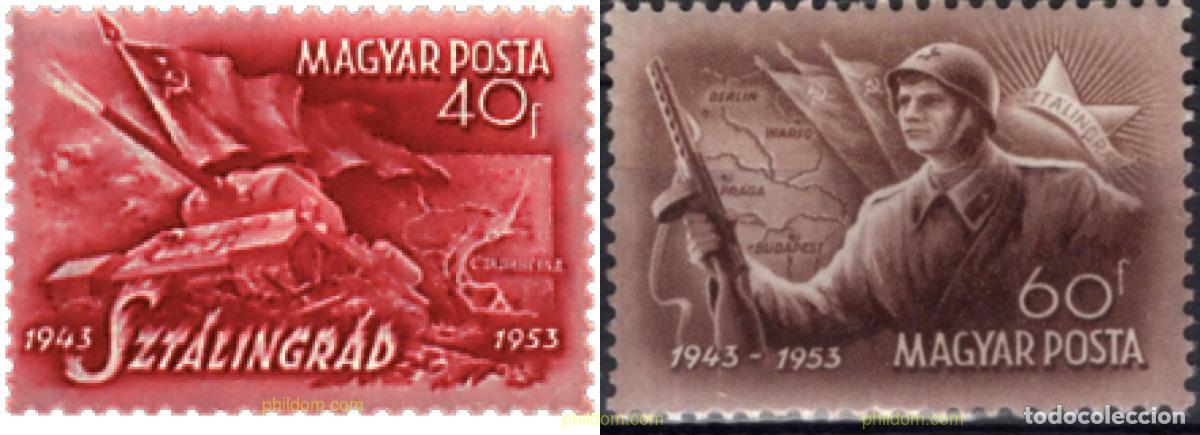 Sellos: 42014 MNH HUNGRIA 1953 10 ANIVERSARIO DE LA BATALLA DE STALINGRADO