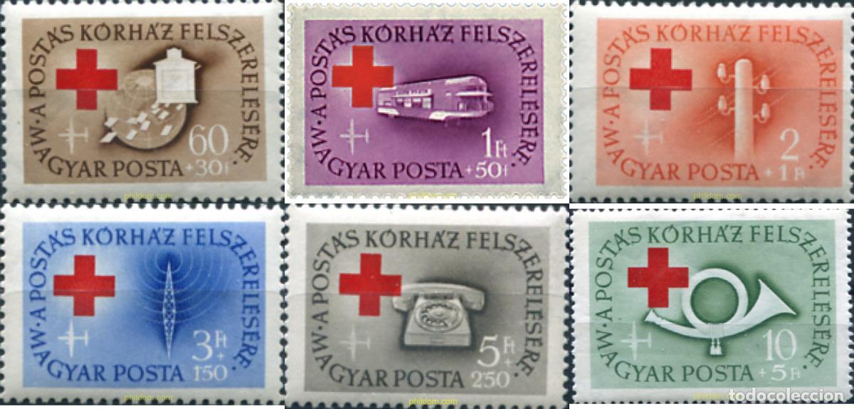 Selos: 42019 MNH HUNGRIA 1957 PRO CRUZ ROJA
