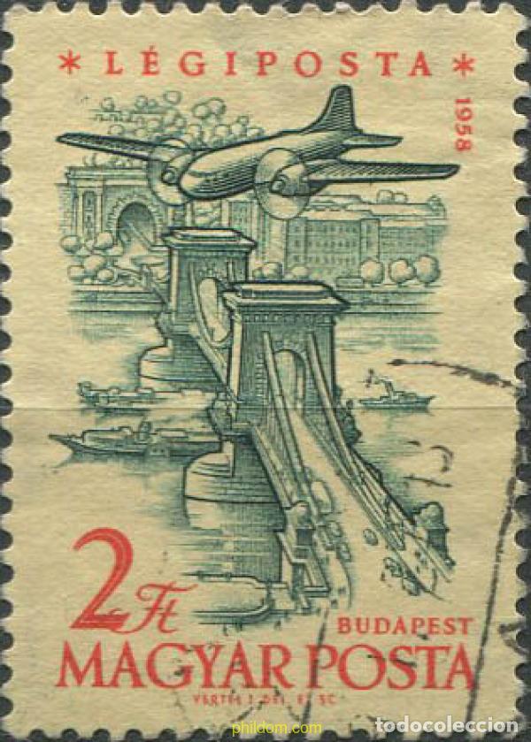 Sellos: 677788 USED HUNGRIA 1958 AVIONES Y PUEBLOS DE HUNGRIA