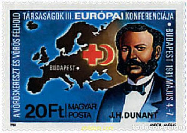 Sellos: 116432 MNH HUNGRIA 1981 CONFERENCIA EUROPEA DE LA CRUZ ROJA Y DE LA MEDIA LUNA ROJA