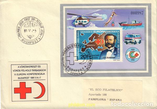 Sellos: 371017 MNH HUNGRIA 1981 CONFERENCIA EUROPEA DE LA CRUZ ROJA Y DE LA MEDIA LUNA ROJA