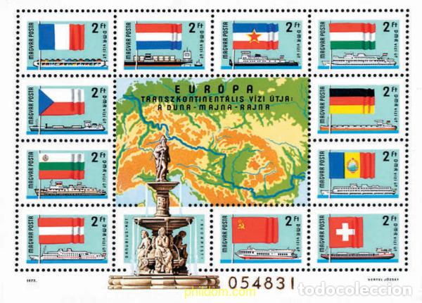 Sellos: 42079 MNH HUNGRIA 1977 CANAL DANUBIO-MAIN-RHIN