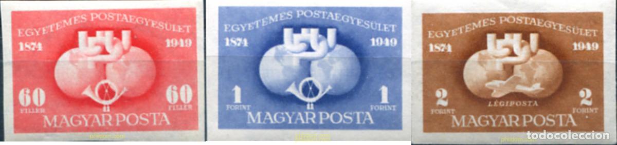 Sellos: 109493 MNH HUNGRIA 1949 75 ANIVERSARIO DE LA UPU