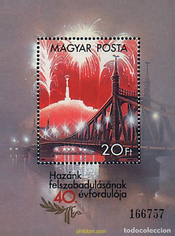 Sellos: 55215 MNH HUNGRIA 1985 40 ANIVERSARIO DE LA LIBERACION DE BUDAPEST