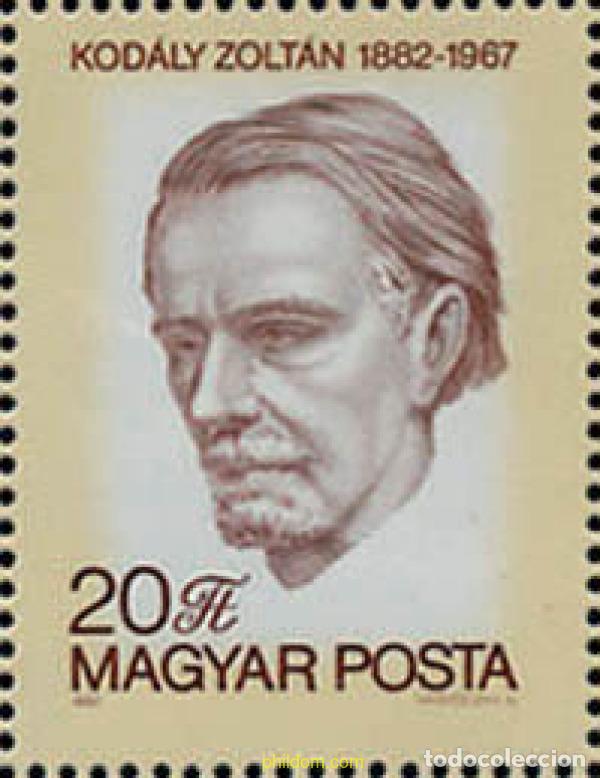 Sellos: 116451 MNH HUNGRIA 1982 CENTENARIO DEL NACIMIENTO DE ZOLTAN KODALY