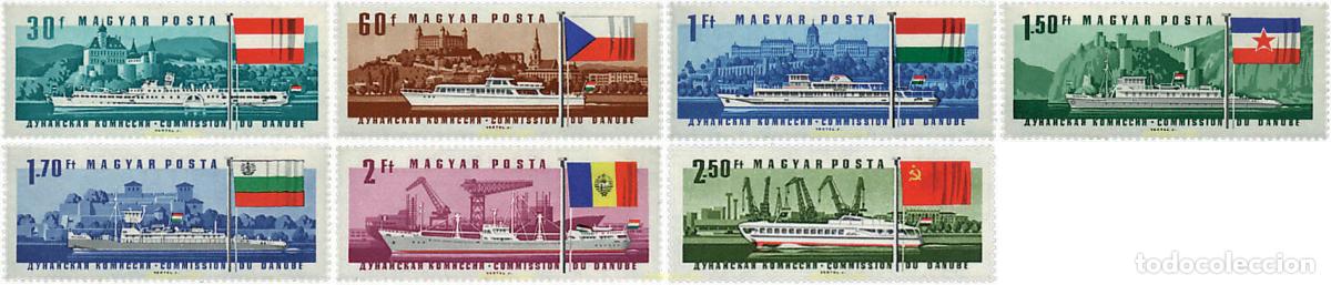 Sellos: 60995 MNH HUNGRIA 1967 25 SESION DE LA COMISION DEL DANUBIO