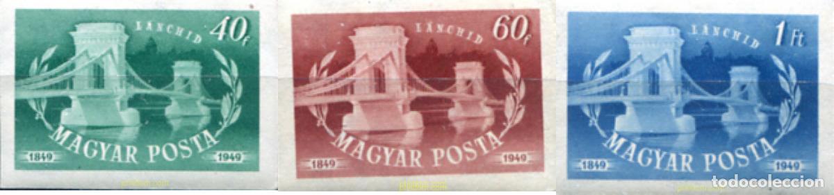 Sellos: 597301 HINGED HUNGRIA 1949 CENTENARIO DE LA INAUGURACION DEL PUENTE DE LAS CADENAS