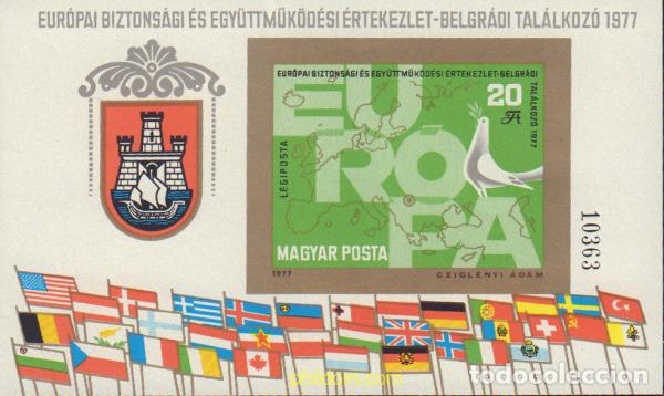 Sellos: 116285 MNH HUNGRIA 1977 CONFERENCIA SOBRE LA SEGURIDAD Y COOPERACION EN EUROPA