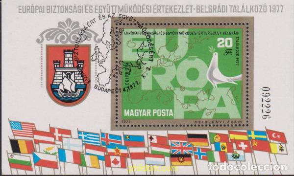 Sellos: 619849 USED HUNGRIA 1977 CONFERENCIA SOBRE LA SEGURIDAD Y COOPERACION EN EUROPA