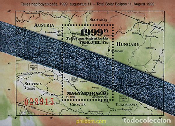 Sellos: 55650 MNH HUNGRIA 1999 ECLIPSE SOLAR - Foto 1