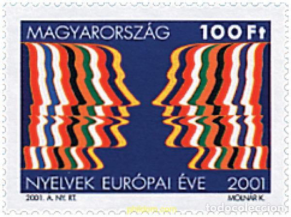 Sellos: 66478 MNH HUNGRIA 2001 A&Ntilde;O EUROPEO DE LOS LENGUAJES