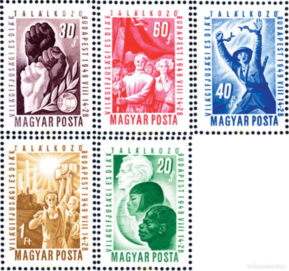 Sellos: 109491 MNH HUNGRIA 1949 FESTIVAL DE LA JUVENTUD