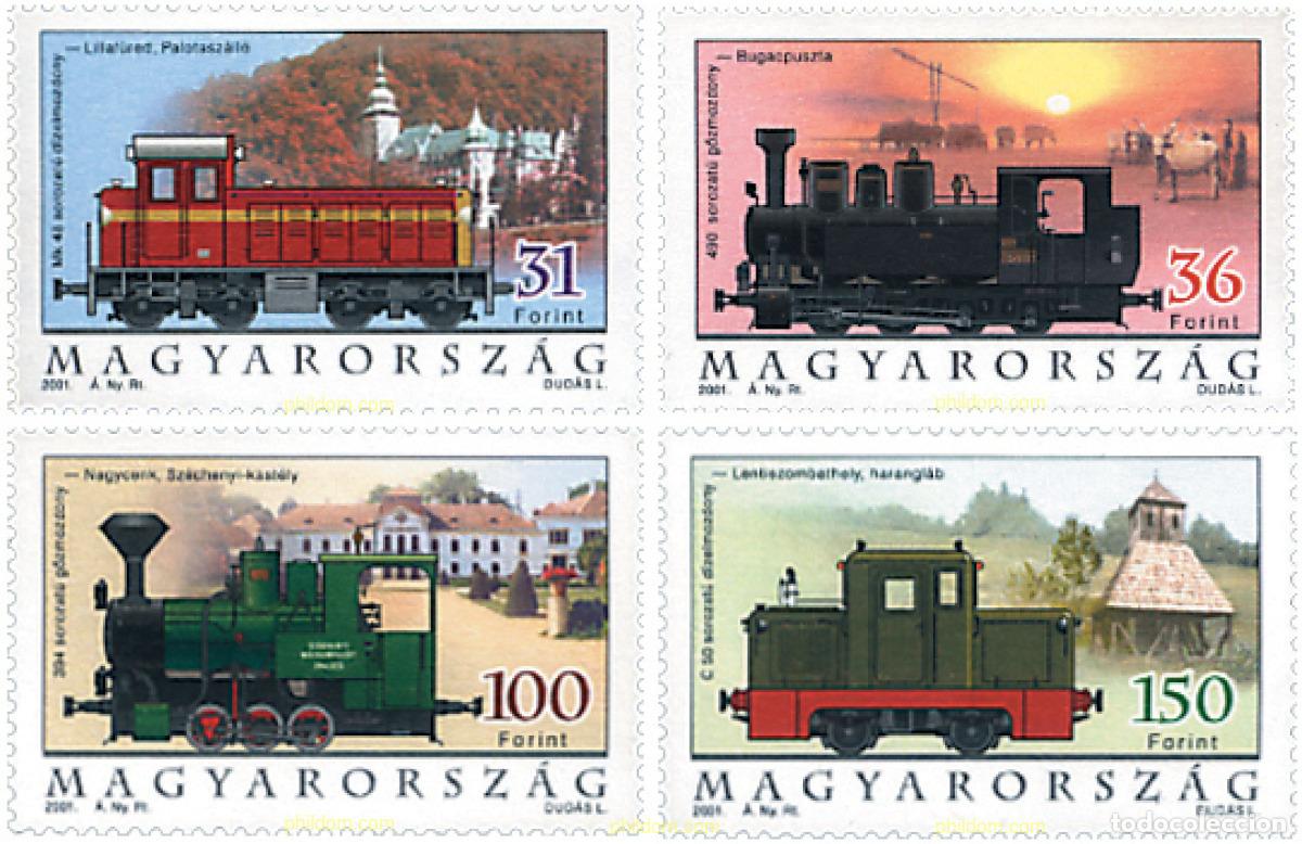 Sellos: 78208 MNH HUNGRIA 2001 TRENES