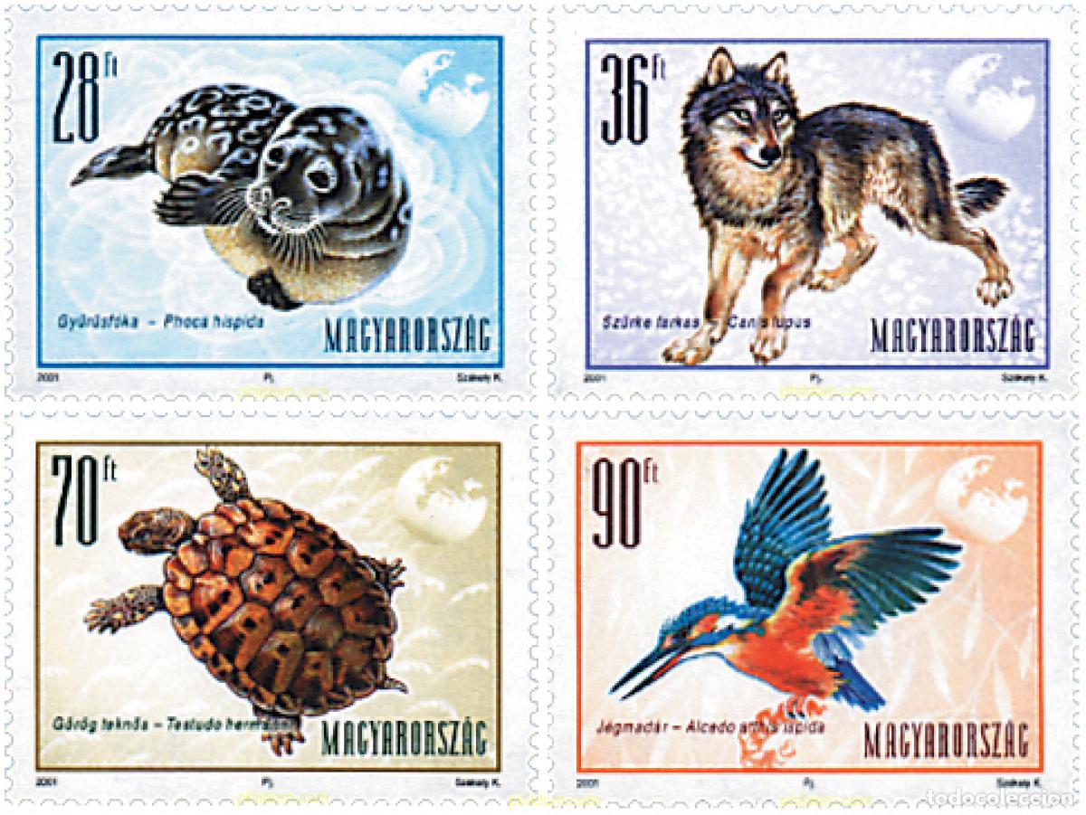 Sellos: 78211 MNH HUNGRIA 2001 FAUNA DE EUROPA