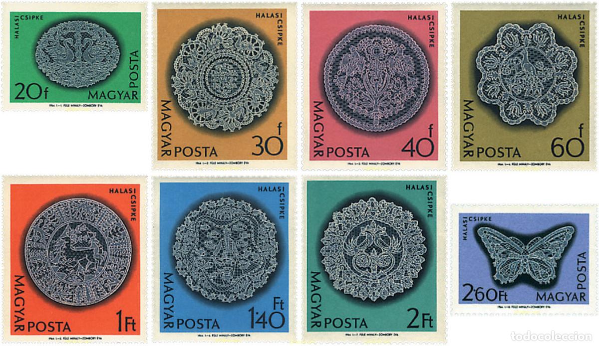 Sellos: 94825 MNH HUNGRIA 1964 ENCAJES DE HALAS