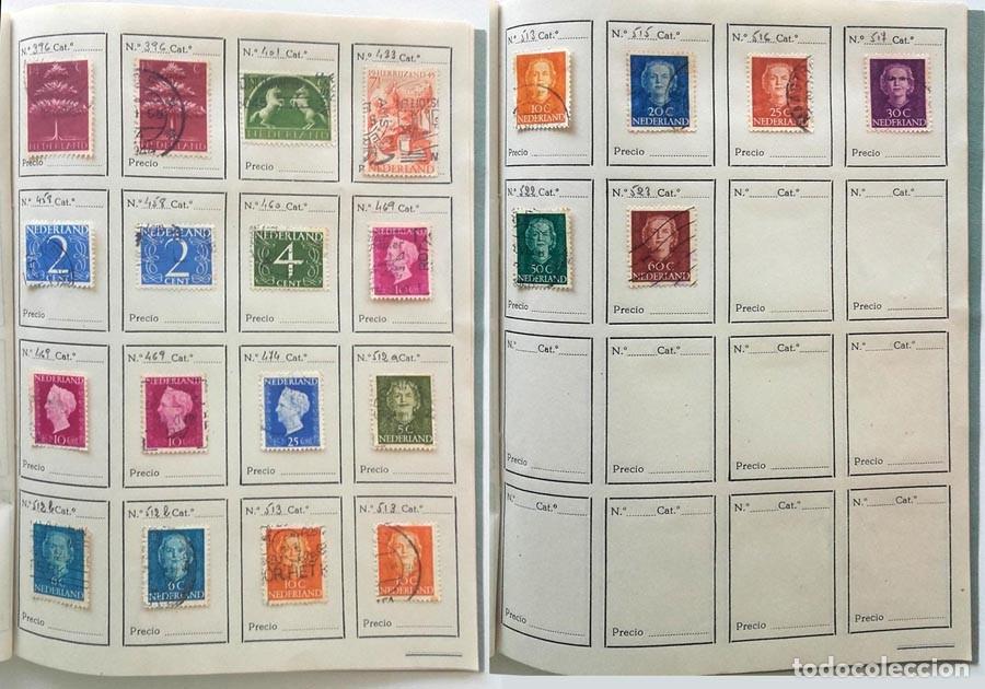 Timbres: Holanda 22 sellos en 2 hojas de &aacute;lbum
