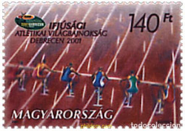 Sellos: 78217 MNH HUNGRIA 2001 CAMPEONATO MUNDIAL DE ATLETISMO JUVENIL