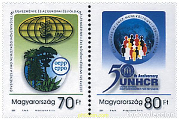 Sellos: 4671 MNH HUNGRIA 2001 50 ANIVERSARIO DE LA ACNUR