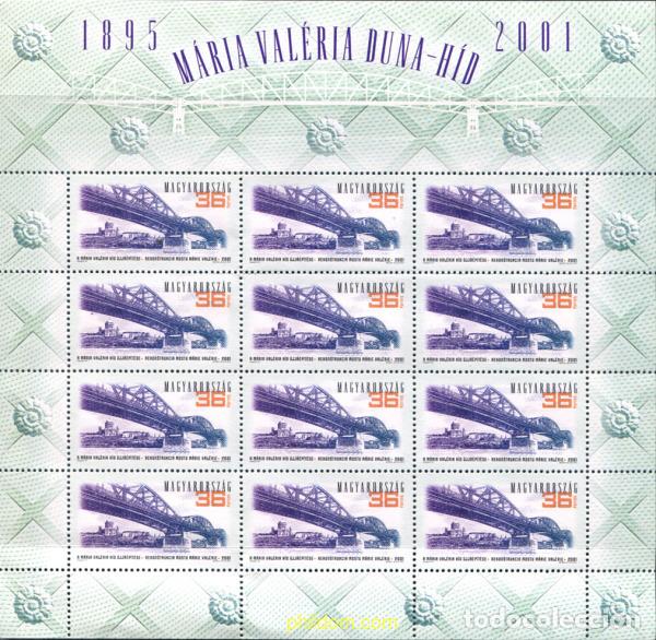 Sellos: 325263 MNH HUNGRIA 2001 RECONSTRUCCION DEL PUENTE MARIE-VALERIE