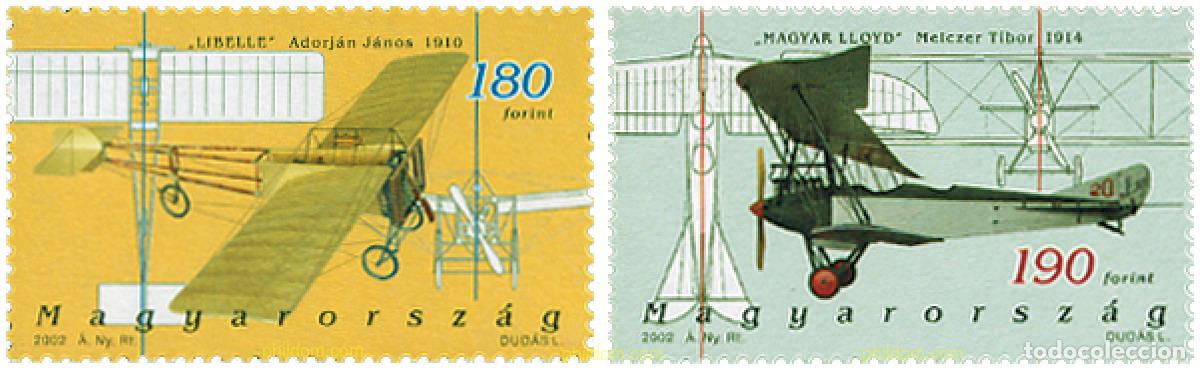 Sellos: 98620 MNH HUNGRIA 2002 AVIACION
