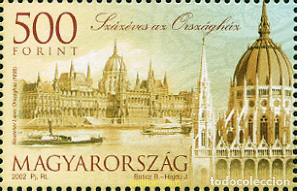 Sellos: 325776 MNH HUNGRIA 2002 CENTENARIO DEL ANTIGUO PARLAMENTO