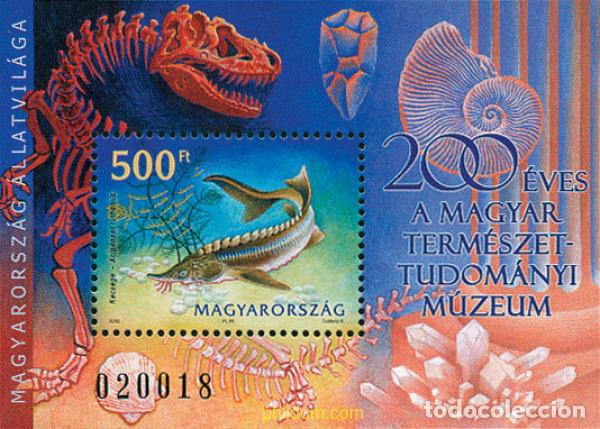 Sellos: 104207 MNH HUNGRIA 2002 200 ANIVERSARIO DEL MUSEO DE CIENCIAS NATURALES