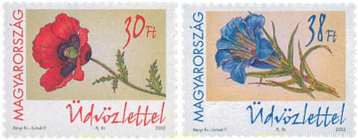 Sellos: 106675 MNH HUNGRIA 2002 SELLOS CON MENSAJE