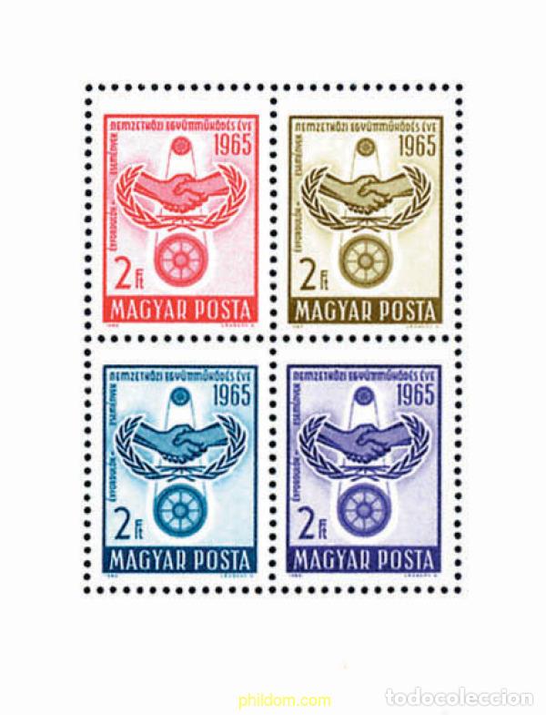 Sellos: 116043 MNH HUNGRIA 1965 20 ANIVERSARIO DE LA ONU