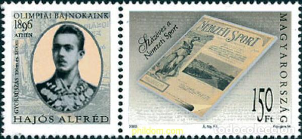 Sellos: 124933 MNH HUNGRIA 2003 CENTENARIO DEL PERIODICO &rdquo;NEMZETI SPORT&rdquo;