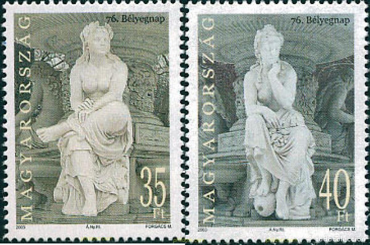 Sellos: 127640 MNH HUNGRIA 2003 DIA DEL SELLO. ESCULTURAS