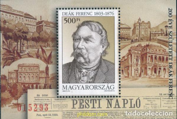 Sellos: 137031 MNH HUNGRIA 2003 200 ANIVERSARIO DEL NACIMIENTO DE FERENC DEAK
