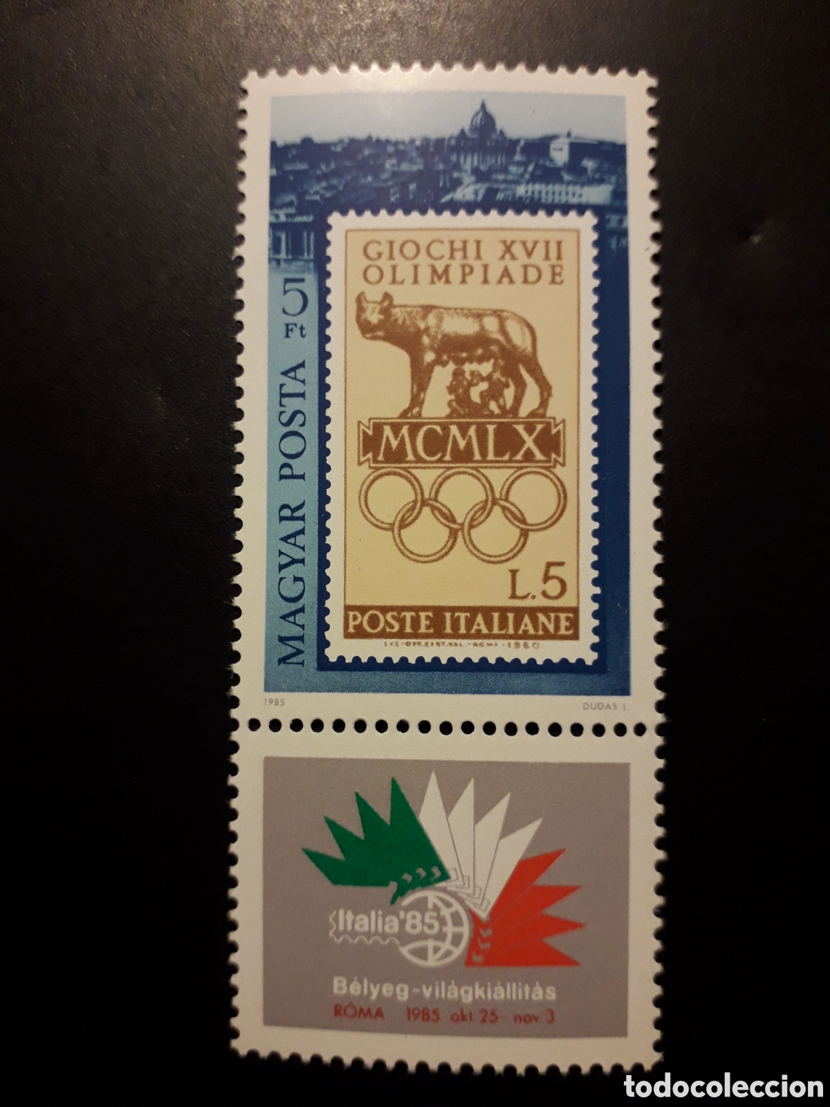 Sellos: HUNGR&Iacute;A YVERT 3004 SERIE COMPLETA NUEVA *** 1985 SELLOS SOBRE SELLOS, ITALIA 85 PEDIDO M&Iacute;NIMO 3&euro;
