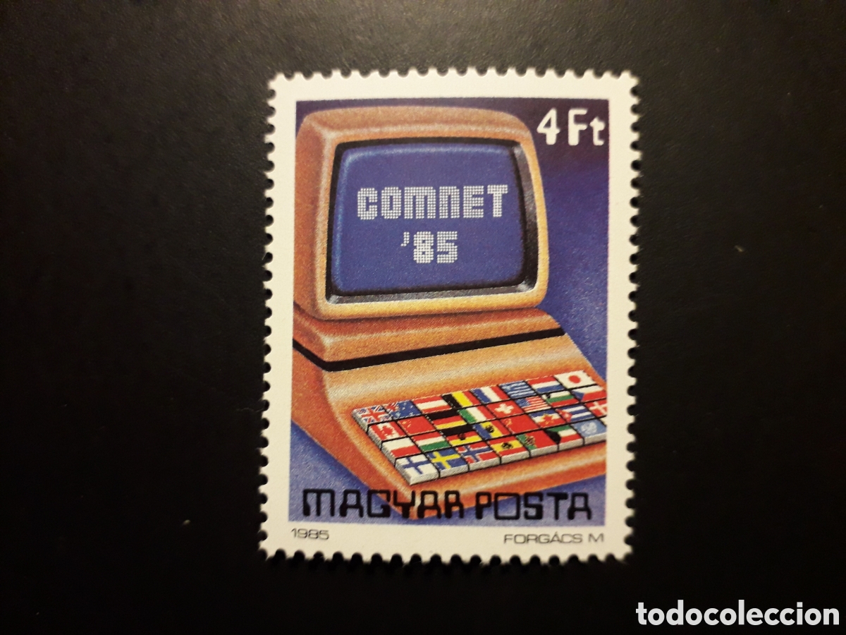 Sellos: HUNGR&Iacute;A YVERT 3001 SERIE COMPLETA NUEVA *** 1985 INFORM&Aacute;TICA ORDENADOR, BANDERAS PEDIDO M&Iacute;NIMO 3&euro;