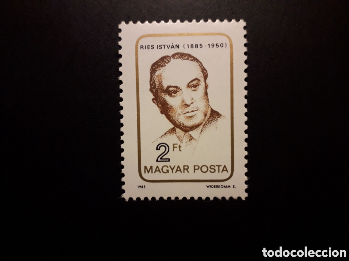 Sellos: HUNGR&Iacute;A YVERT 3014 SERIE COMPLETA NUEVA *** 1985 ISTVAN RIES, MOVIMIENTO OBRERO PEDIDO M&Iacute;NIMO 3&euro;