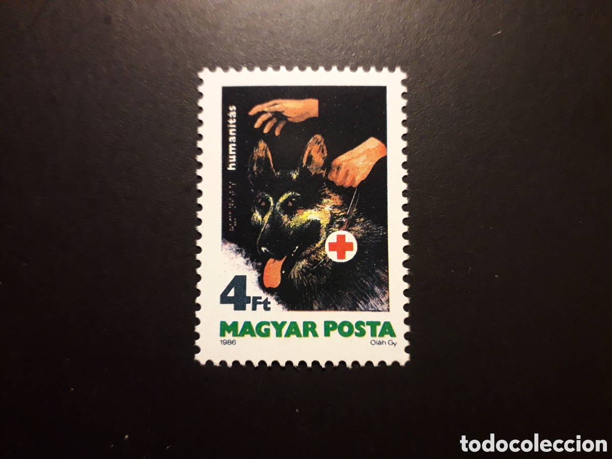 Sellos: HUNGR&Iacute;A YVERT 3030 SERIE COMPLETA NUEVA *** 1986 FAUNA PERRO GU&Iacute;A, CRUZ ROJA PEDIDO M&Iacute;NIMO 3&euro;