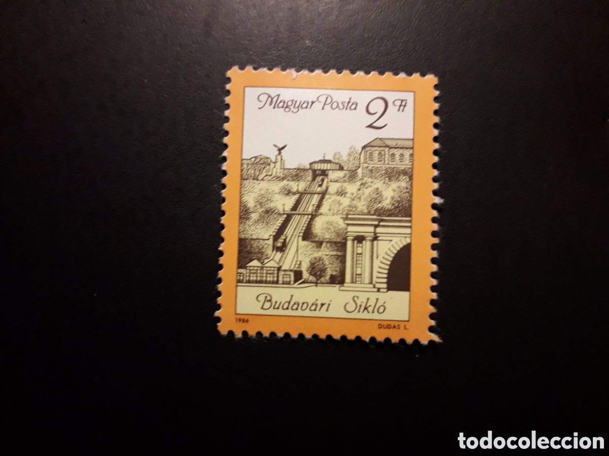 Sellos: HUNGR&Iacute;A YVERT 3037 SERIE COMPLETA NUEVA *** 1986 FUNICULAR CASTILLO DE BUDA PEDIDO M&Iacute;NIMO 3&euro;