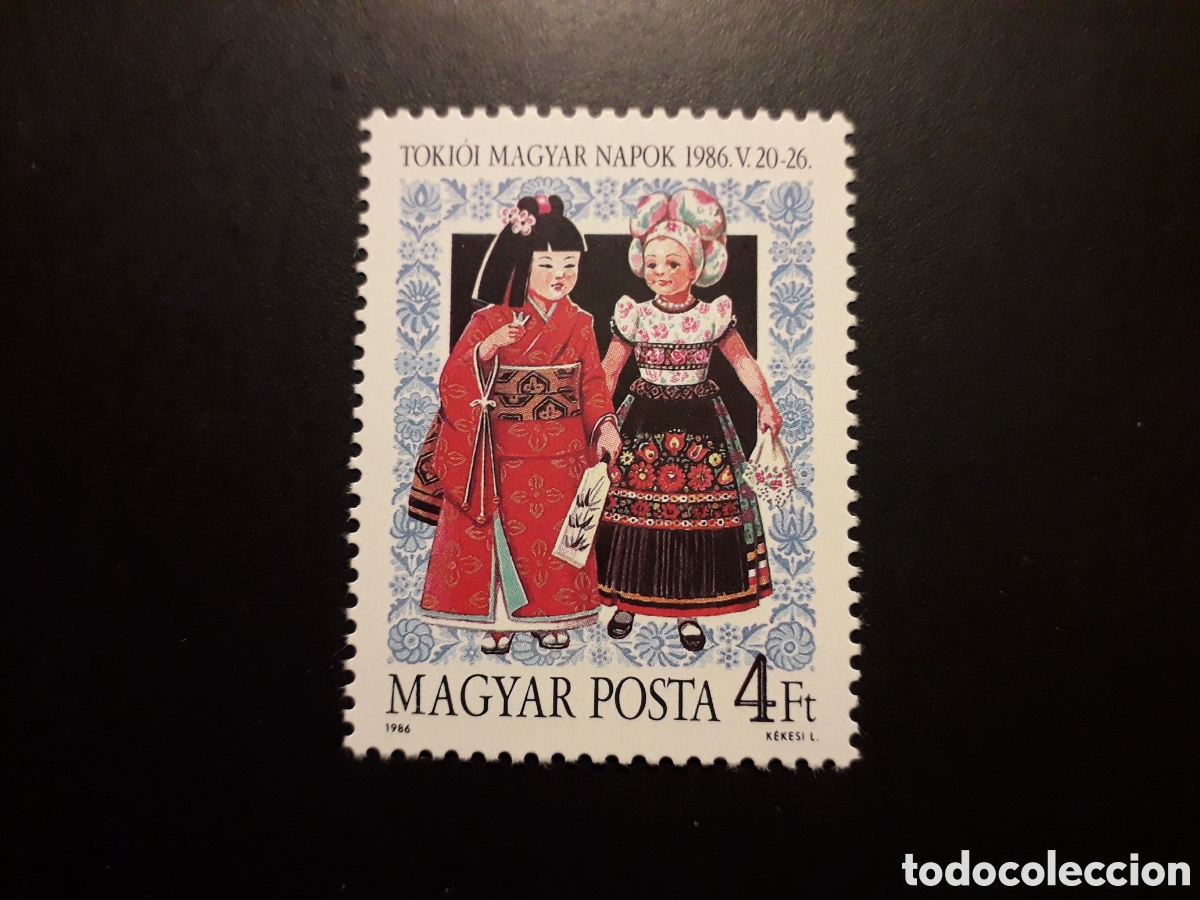 Sellos: HUNGR&Iacute;A YVERT 3038 SERIE COMPLETA NUEVA *** 1986 HUNGR&Iacute;A-JAP&Oacute;N MU&Ntilde;ECAS PEDIDO M&Iacute;NIMO 3&euro;