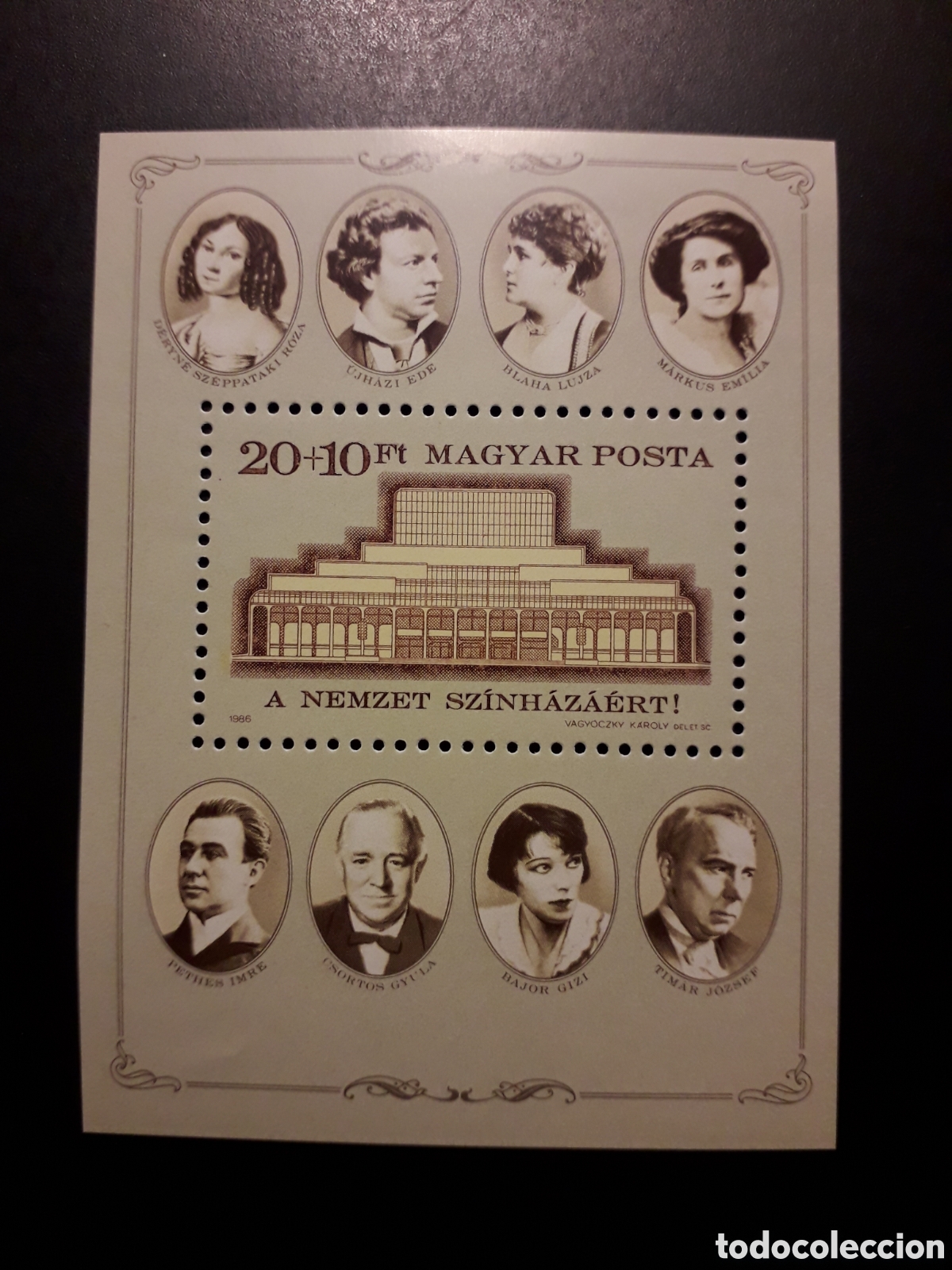 Sellos: HUNGR&Iacute;A YVERT HB-188 SERIE COMPLETA NUEVA *** 1986 TEATRO NACIONAL PEDIDO M&Iacute;NIMO 3&euro;